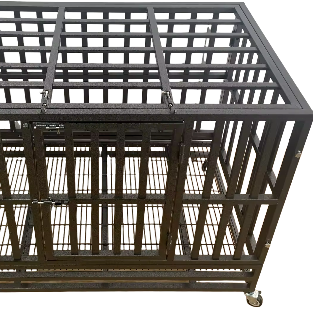 pert cages iron metal Playpen Wheels Heavy Duty Dog Cage Pet Kennel Crate on Sale