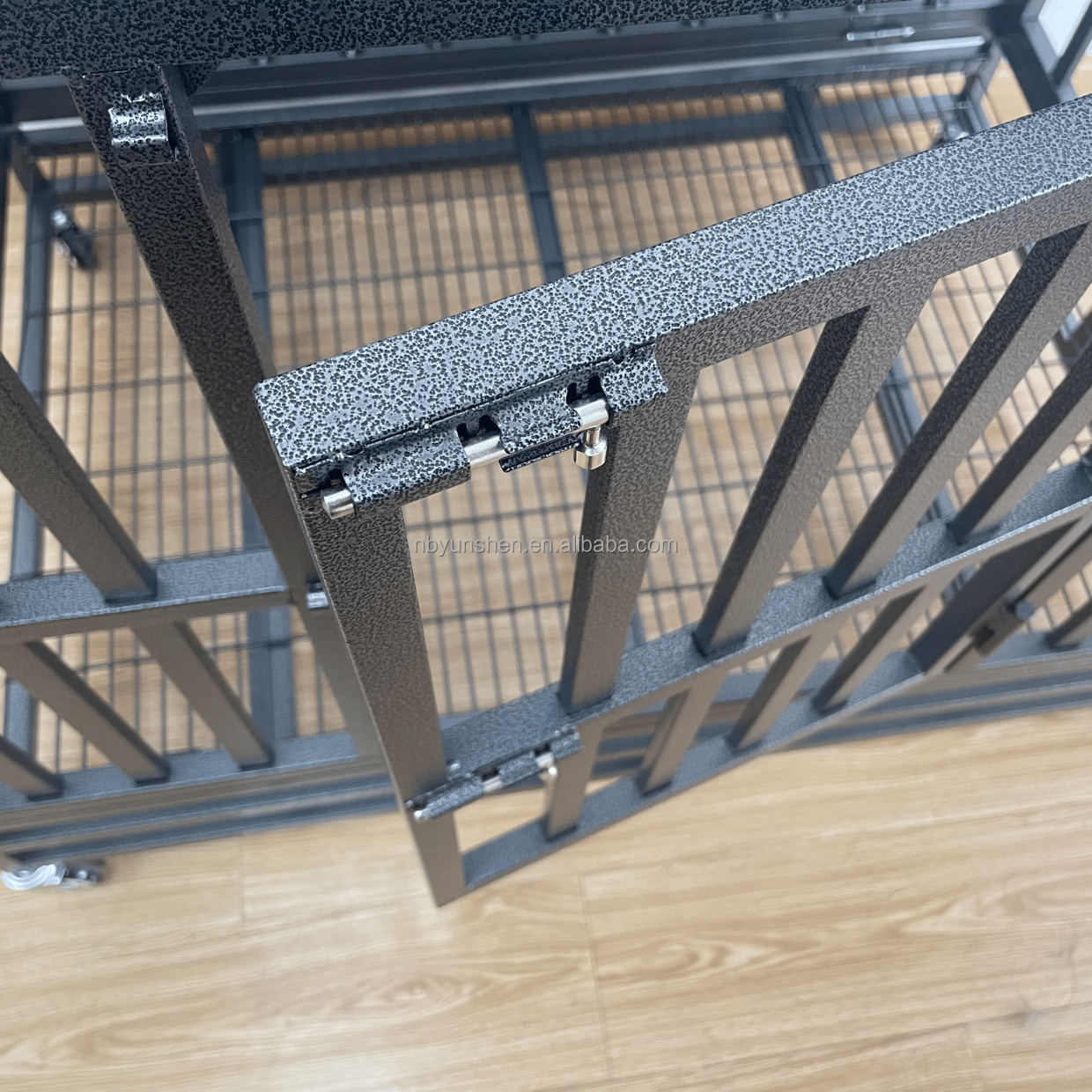 Foldable Stackable Stainless Steel Free Dog Pet Cage And Crates Metal Dog Kennels Outdoor Drop Cages Bank For Large Dog