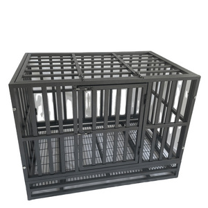 indoor iron metal pet cages outdoor stackable crates heavy-duty customizable breathable folded dog cage pet kennel