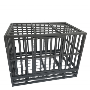 48 Inch pet cages breathable folded stackable iron metal dog cages heavy-duty kennel collapsible