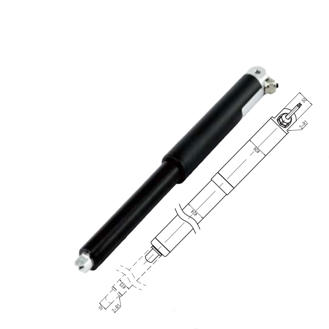 slim IP66 waterproof stroke 20-200mm 500N mini Micro Linear Actuator for electric blinds awnings wheelchairs detection robots