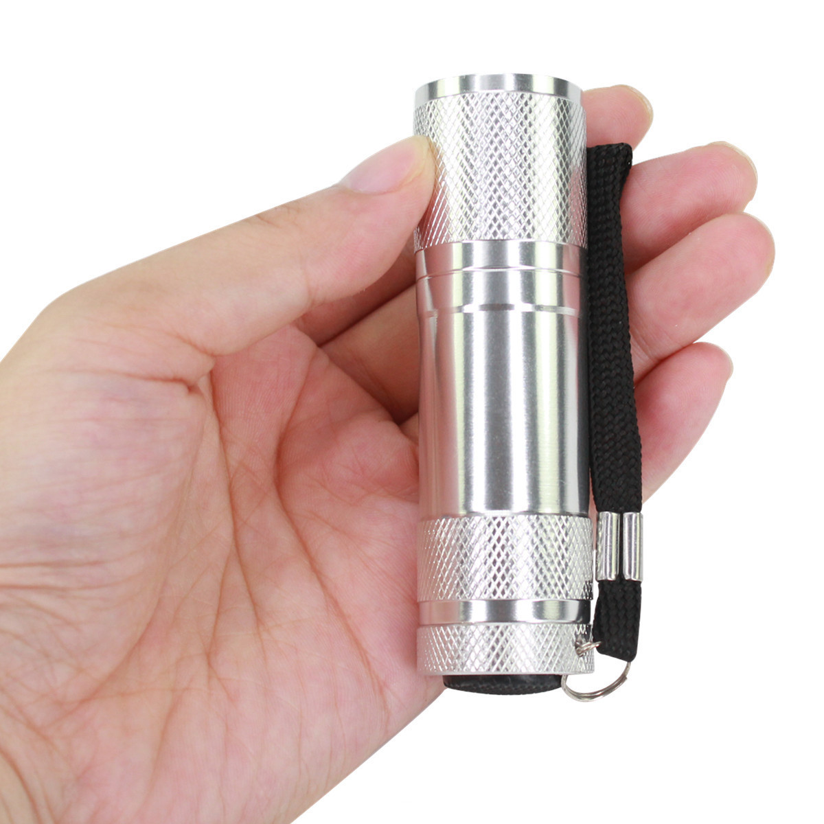 hot selling  Mini Bright 9 Led Flashlight Camping Flash Torch Light Manufacture Aluminum Small Torch Light Tiny Pock