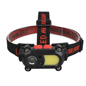 Outdoor Camping Waterproof 18650 battery Head Light Super Bright Led Usb Rechargeable Cob Motion Sensor Headlamp for hiking