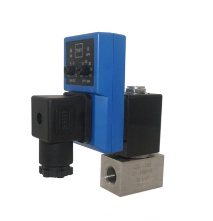 bsp npt 1/2 digital electronic timer air cooler system stainless steel timer auto drain valve for air compressor