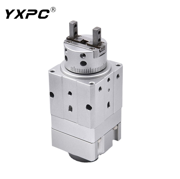 Professional clamping finger cylinder swing air claw MRHQ Series 180 degree Double Acting rotary grippers air pneumatic cylinder