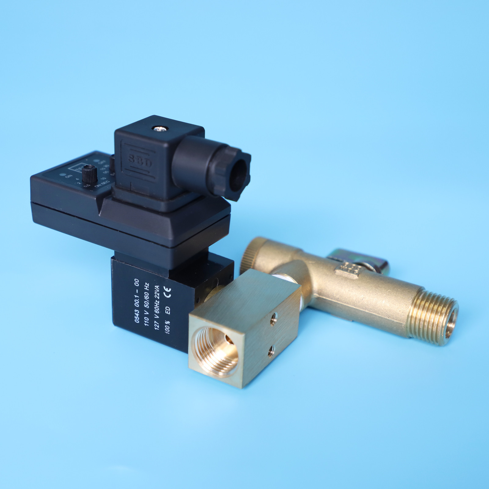 high pressure brass 1/4 3/8 1/2in 16 bar 40 bar 80 bar 110v 220v 24v automatic purge auto drain water solenoid valve