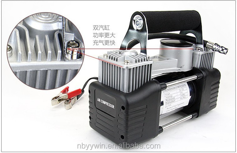 WIN-733 DC 12V 150PSI Double Cylinders Car Air Compressor