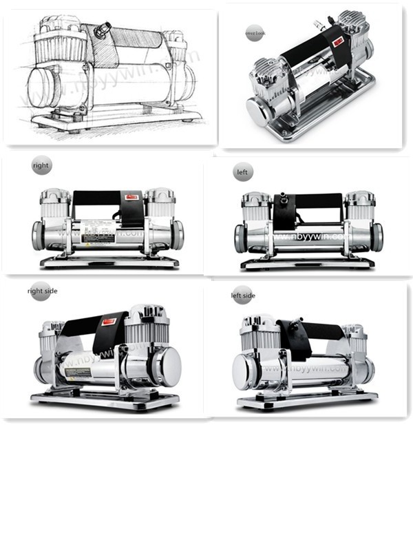 Heavy Duty Portable 12V 150PSI Car Tyre Auto Tire Inflator Pump Twin Cylinder Car Air Compressor