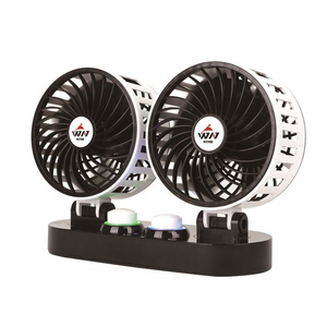 auto dual car fan oscillating by hand electric car fan