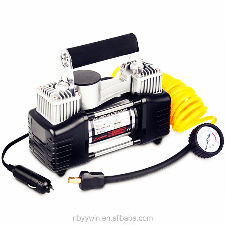 Double cylinder 4X4 SUV Heavy duty DC12V Car air compressor air pump tire inflator