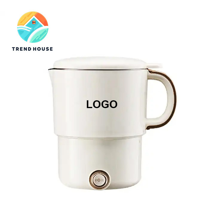 Wholesale Mini Household Stainless Steel Electric Water Cup Folding Portable Travel Kettle