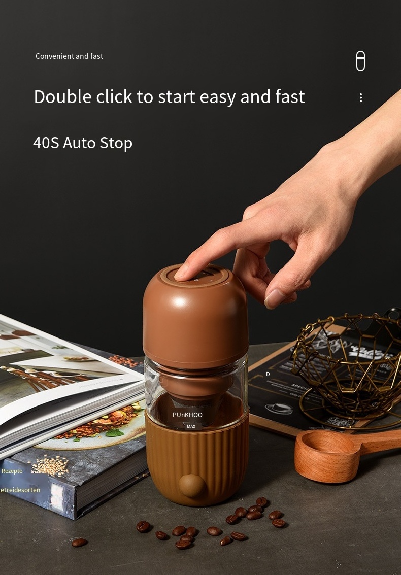 High Quality Of Portable Espresso Electric Coffee Grinders USB Rechargeable Coffee Maker