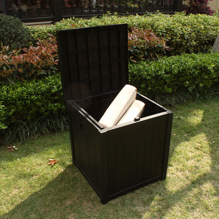 Outdoor Deck Box Waterproof Storage Box Easy Installation PP Deckbox for Patio Furniture Garden Tools Outdoor Cushions