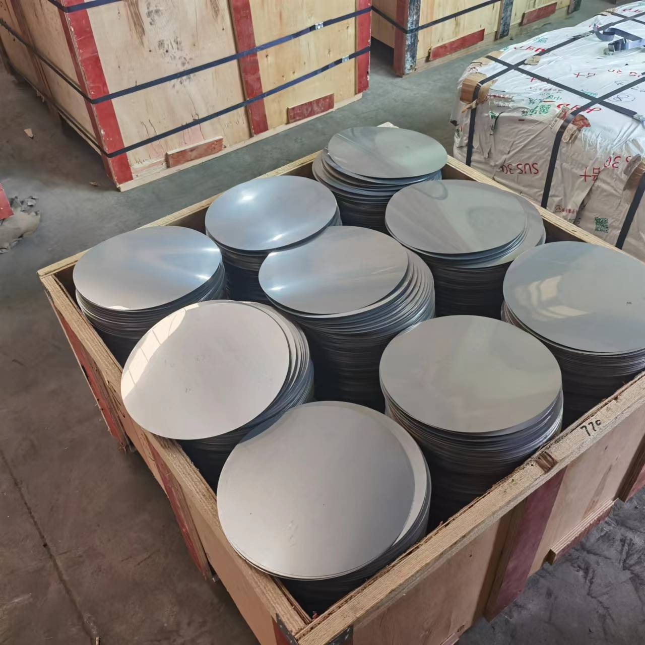 Factory supply Cold Rolled 201 304 410 Circle 201 Stainless Steel Plate Cutting Circular Round Metal Sheet Discs