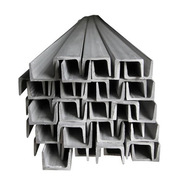 Customizable MS U-Shaped Galvanized Carbon Steel Channels 304 316L Standard Sizes Ss Stainless Steel Channel