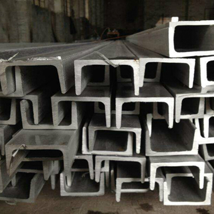 Customizable MS U-Shaped Galvanized Carbon Steel Channels 304 316L Standard Sizes Ss Stainless Steel Channel