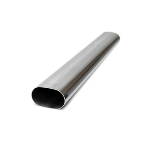 Q235 25*10*1mm Welded Flat Oval Steel Tubing Furniture Iron Tubes Galvanized Oval Tube Oval Shaped Carbon Steel Pipe