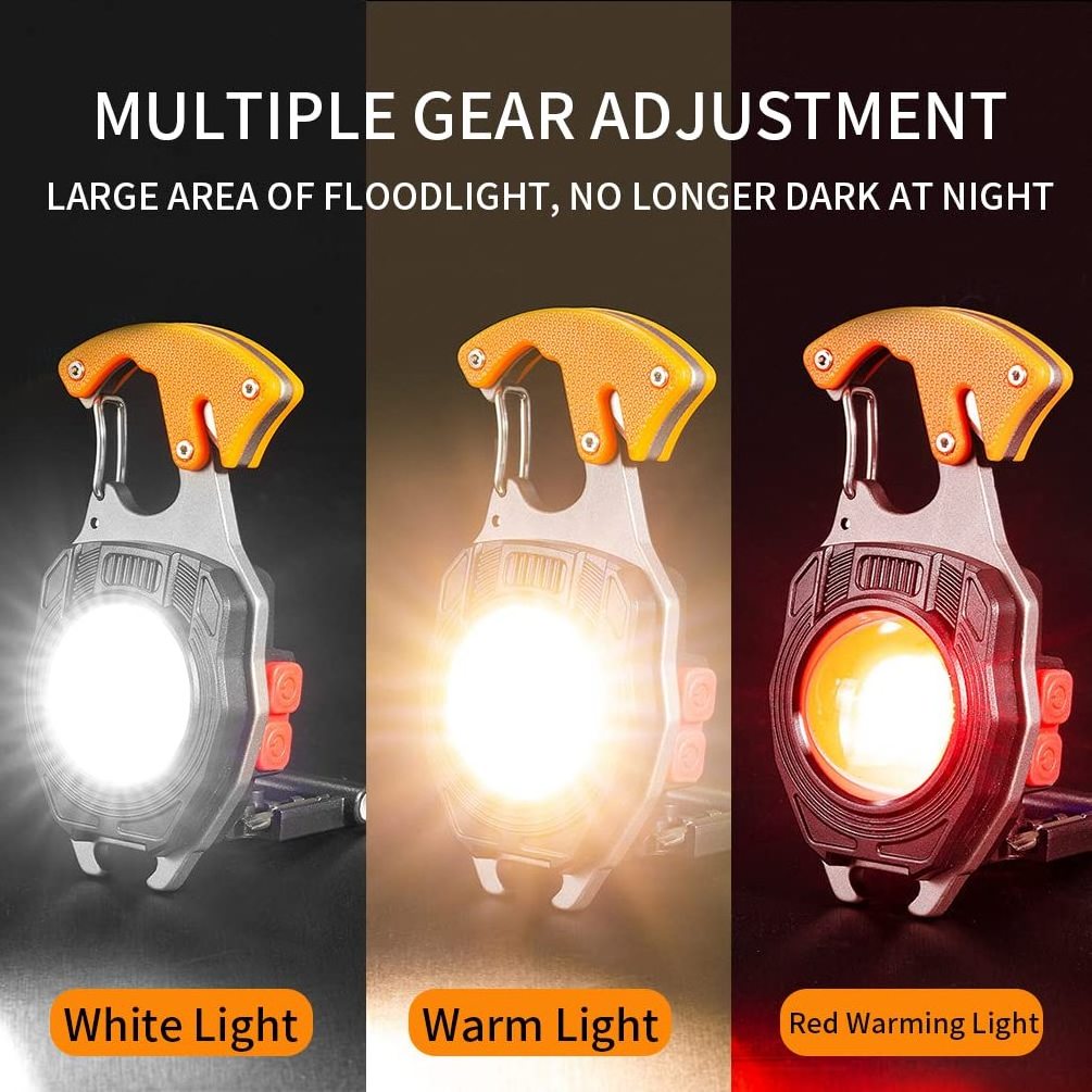 Portable Multifunctional Small Linterna De Led Torches Rechargeable 7 Modes Cob Work Light Superbright Mini Flashlight