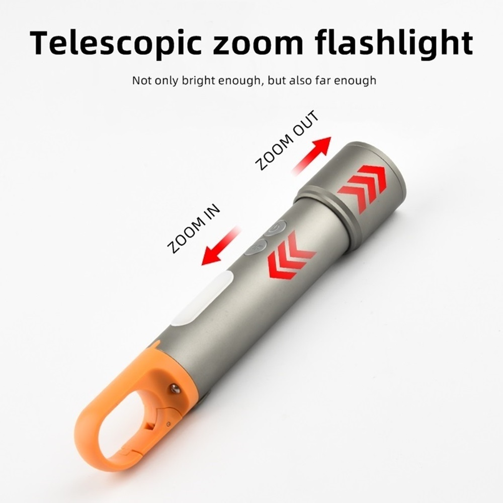 Powerful Outdoor Colorful Led Laser Flashlight Rechargeable Zoom Side Cob Flashlight Led Torch