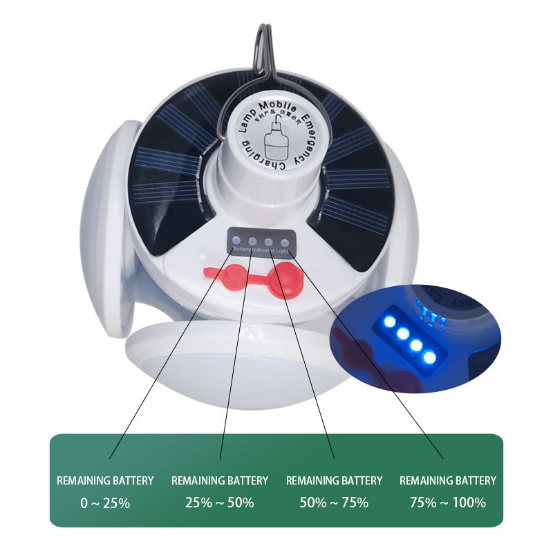 clearance sales Multifunction Solar Camping Light Night Market Energy Saving Foldable UFO Football Portable Led Light