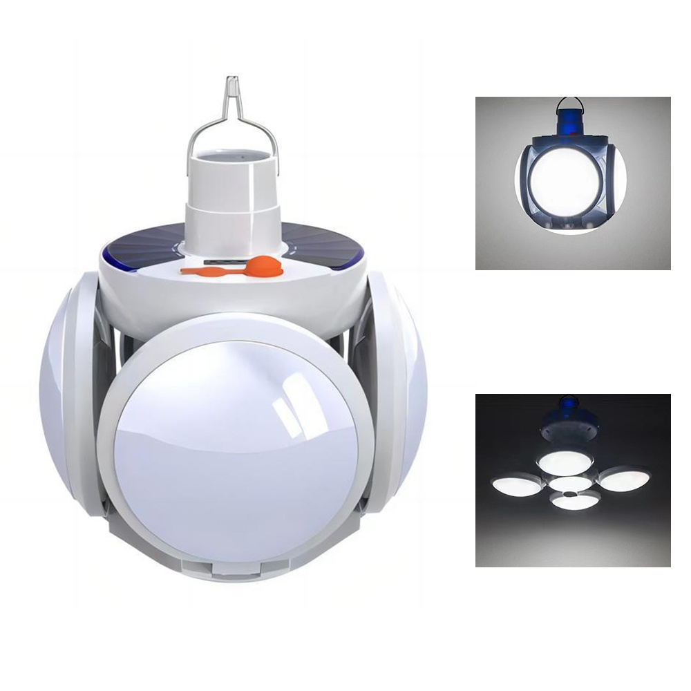 clearance sales Multifunction Solar Camping Light Night Market Energy Saving Foldable UFO Football Portable Led Light