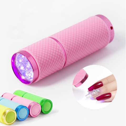 Promotional Gift Multi Color UV LED Torch Small Baking Lamp Nail Polish Special Portable Kids Flashlight