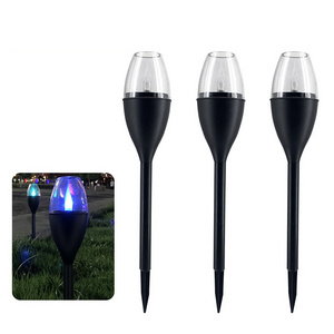 Solar Garden Light Outdoor RGB Flames Candle Lights LED Torch Stake Lamp Solar Candle Light for Decoration