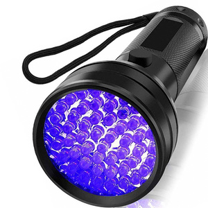 Night Vision Scorpion Pet Urine Stain Detector Aluminum 51 LED Black Light Ultra Violet 395nm UV Flashlight