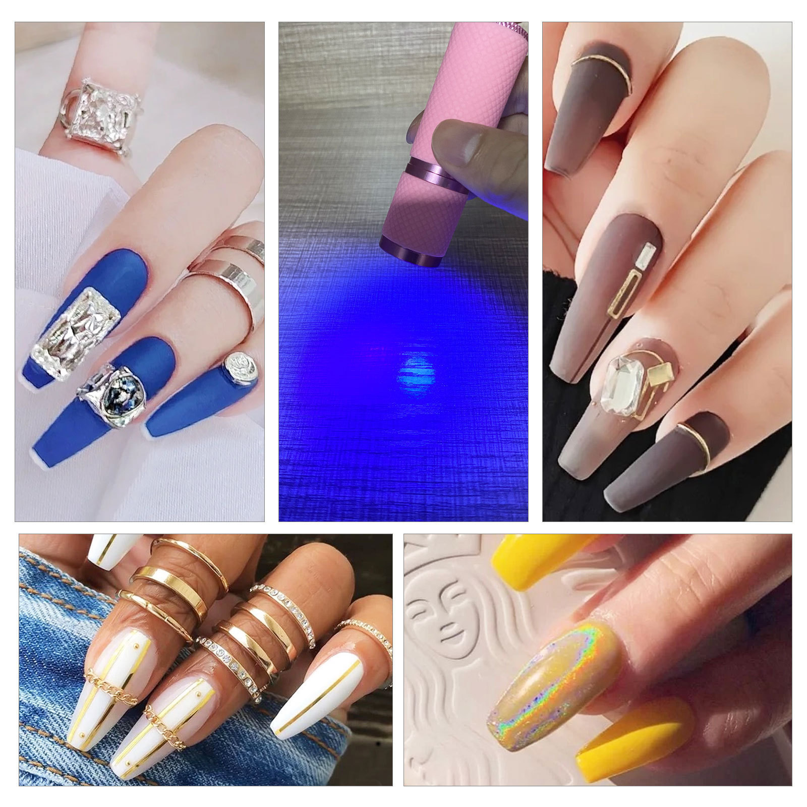 Promotional Gift Multi Color UV LED Torch Small Baking Lamp Nail Polish Special Portable Kids Flashlight