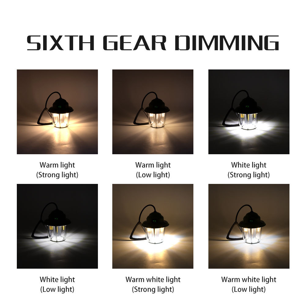 Hot Sale Rechargeable Small Tent Light Outdoor Hanging Retro Lantern Waterproof Led Camping Lanterns