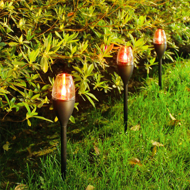 Solar Garden Light Outdoor RGB Flames Candle Lights LED Torch Stake Lamp Solar Candle Light for Decoration