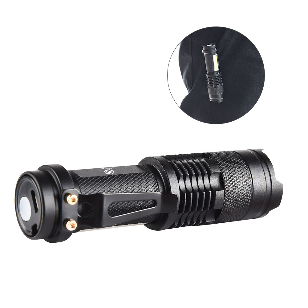 Portable Mini Penlight Rechargeable Led Flashlight COB Lamp 2000 Lumens Zoom Torch for Outdoor