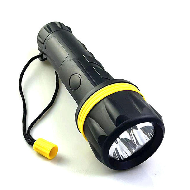 Cheap Household Portable Rubber Surface Lightweight Led Flashlight Torch Bright Plastic Rubber Flashlights