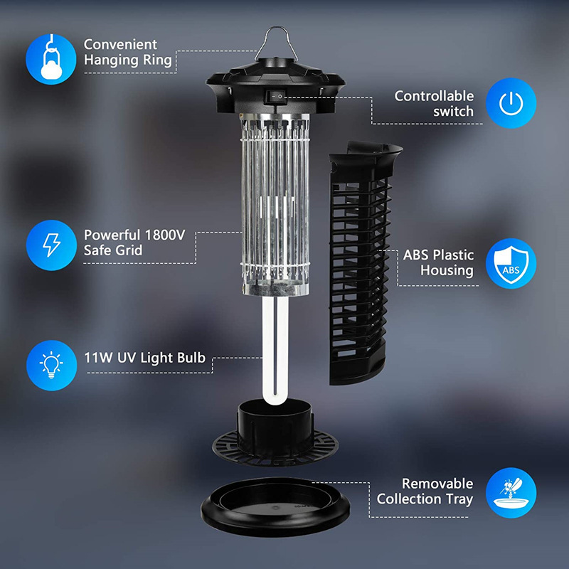 Factory New Product Led Anti Mosquito Lamp Rechargeable UV Mosquito Killer Lamp