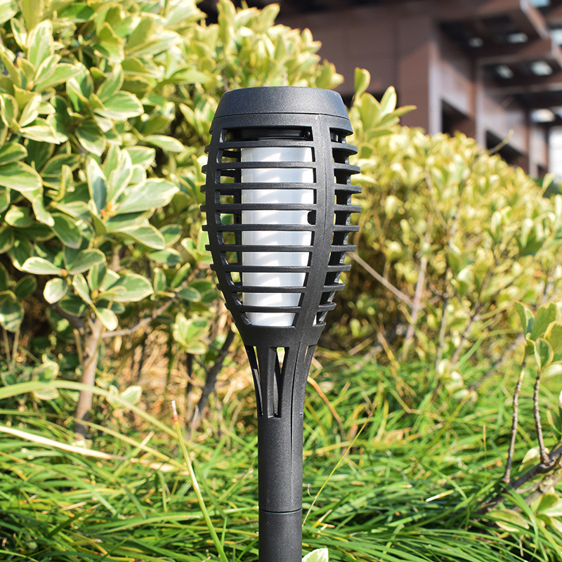 33led 96led Solar Flame Lights Dancing Fire Flame Effect Outdoor Garden Stake Light For Driveway Pathway