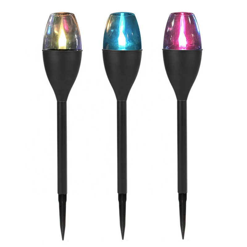 Solar Garden Light Outdoor RGB Flames Candle Lights LED Torch Stake Lamp Solar Candle Light for Decoration