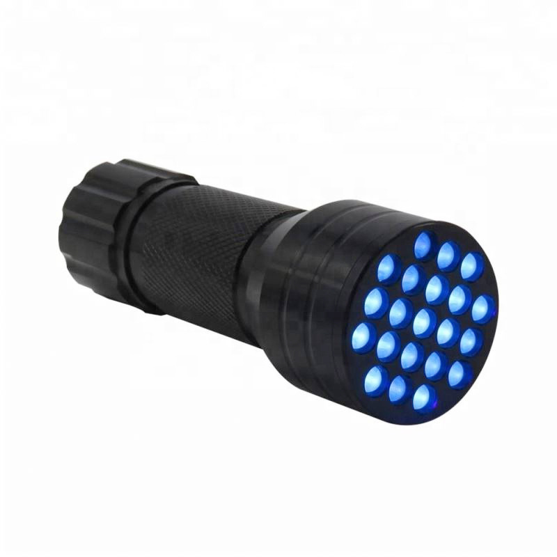 21 Led Money Detector Uv Torch Light 395 nm Black Light Led Flashlights For Dog Urine Bed Bug