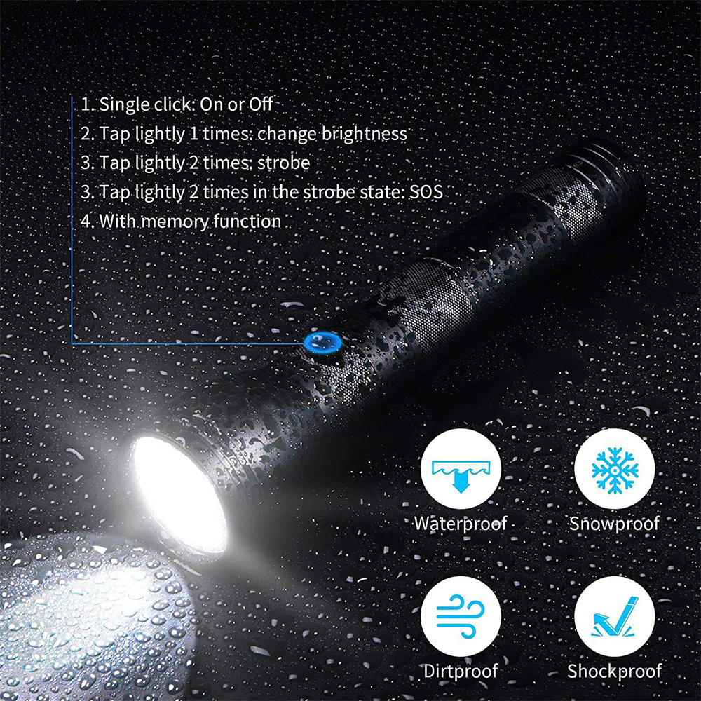 1000M High Power Long Range Distance Hunting Flashlight Torch Powerful Led Usb Hunting Flashlight Light