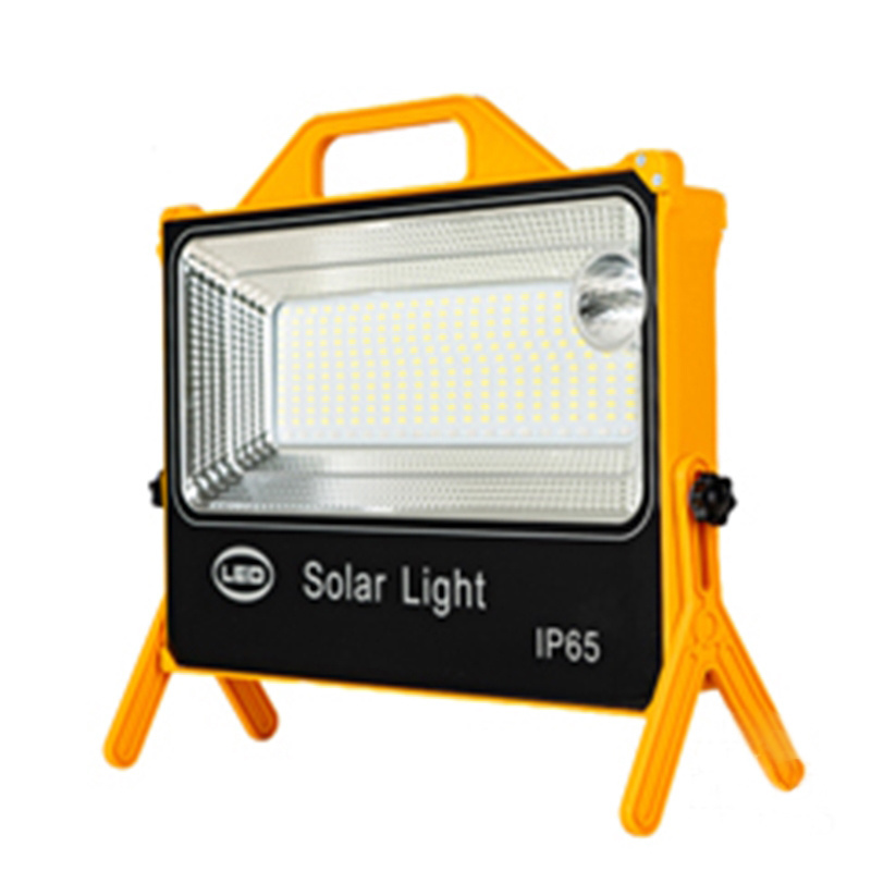 100W 5 Modes Work Light Flash Light With Usb Ports To Charge Mobile Devices Portable Solar Camping Lamp