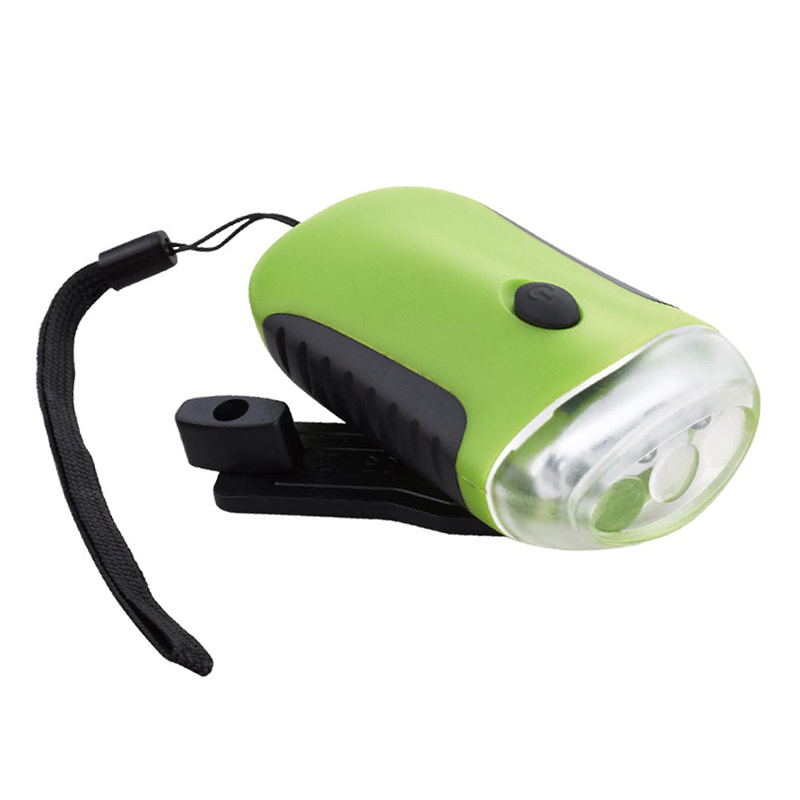 Rechargeable Mini ABS Materials Hand Crank Dynamo Led Flashlight