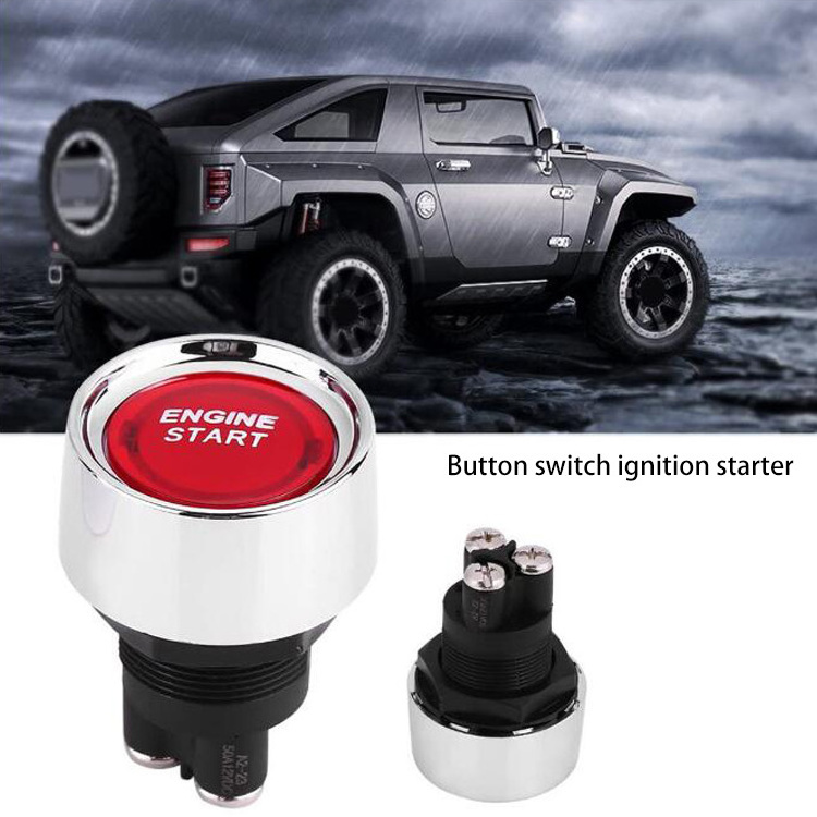 Universal Red 12V Car Auto Ignition Engine Start Switch Push Button Race Starter