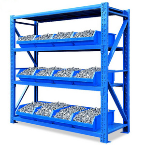 4 tier Heavy Duty Rack Warehouse Storage Shelf Rack for Parts Bins