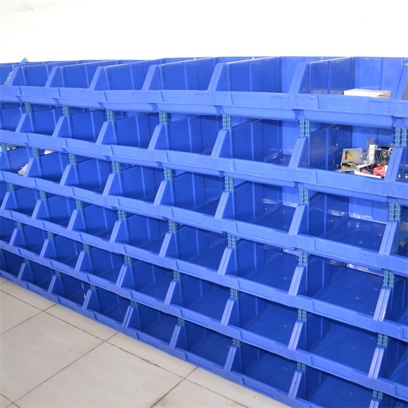 Stackable plastic spare parts storage warehouse work parts shelving for bin