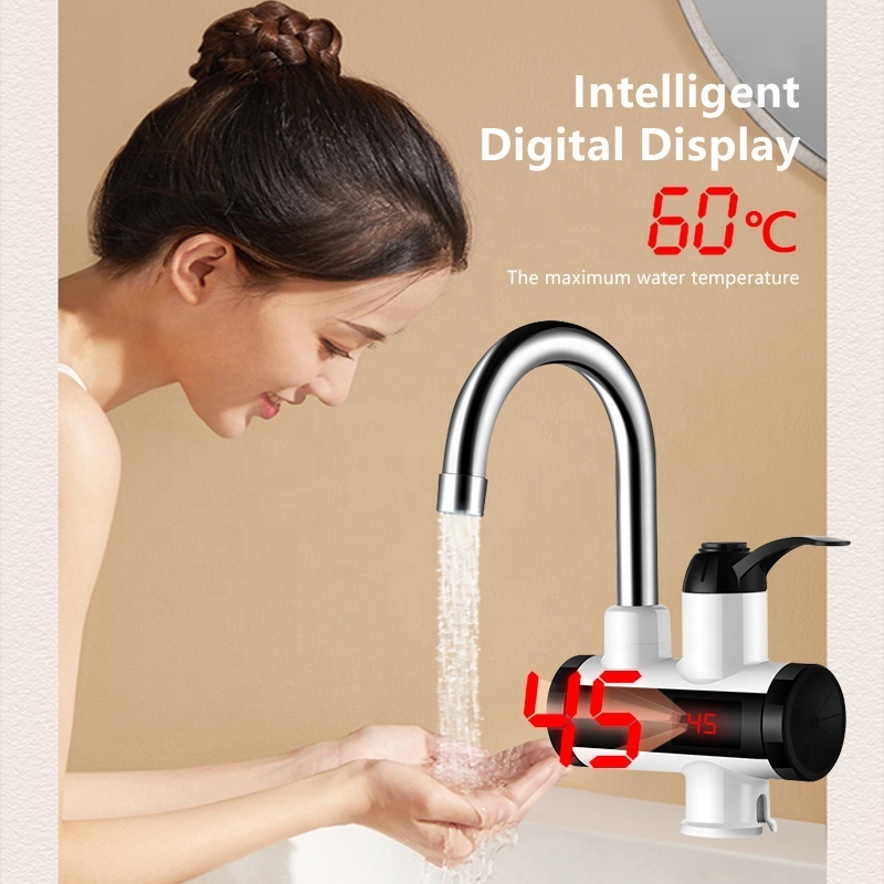 Fast Heating Instant Electric hot Water tap Heater 3S Instant Kitchen Faucets with LED Digital Display