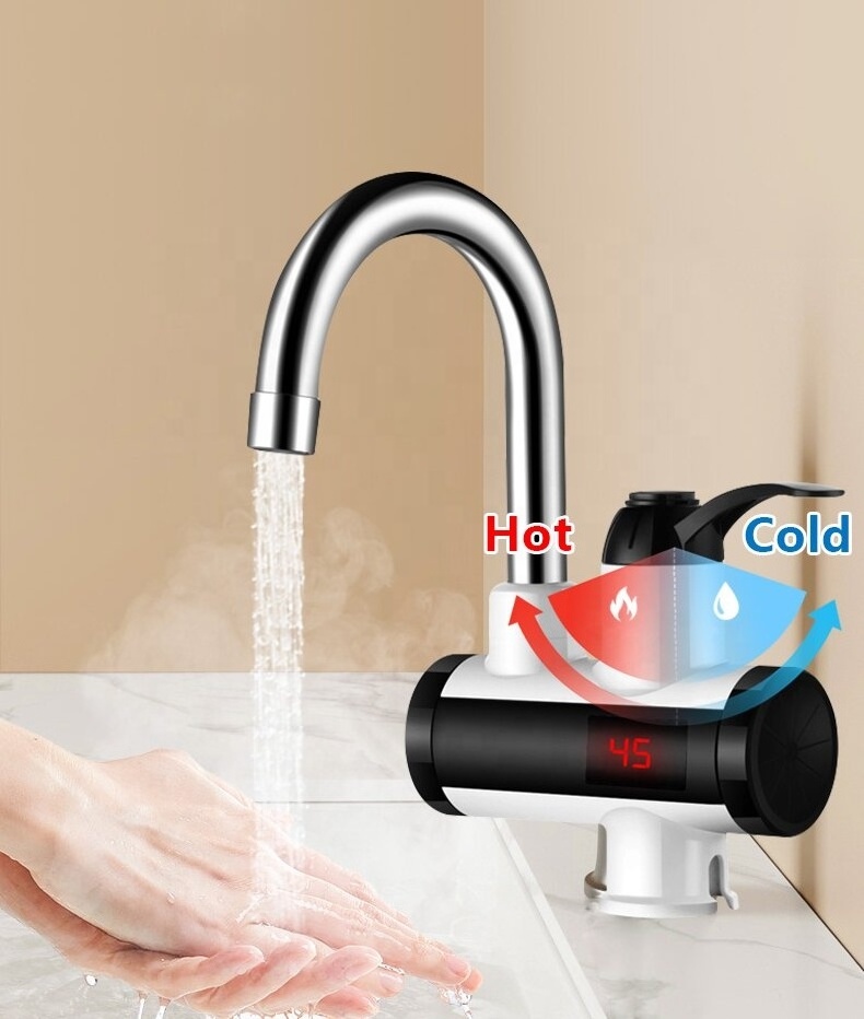 Fast Heating Instant Electric hot Water tap Heater 3S Instant Kitchen Faucets with LED Digital Display