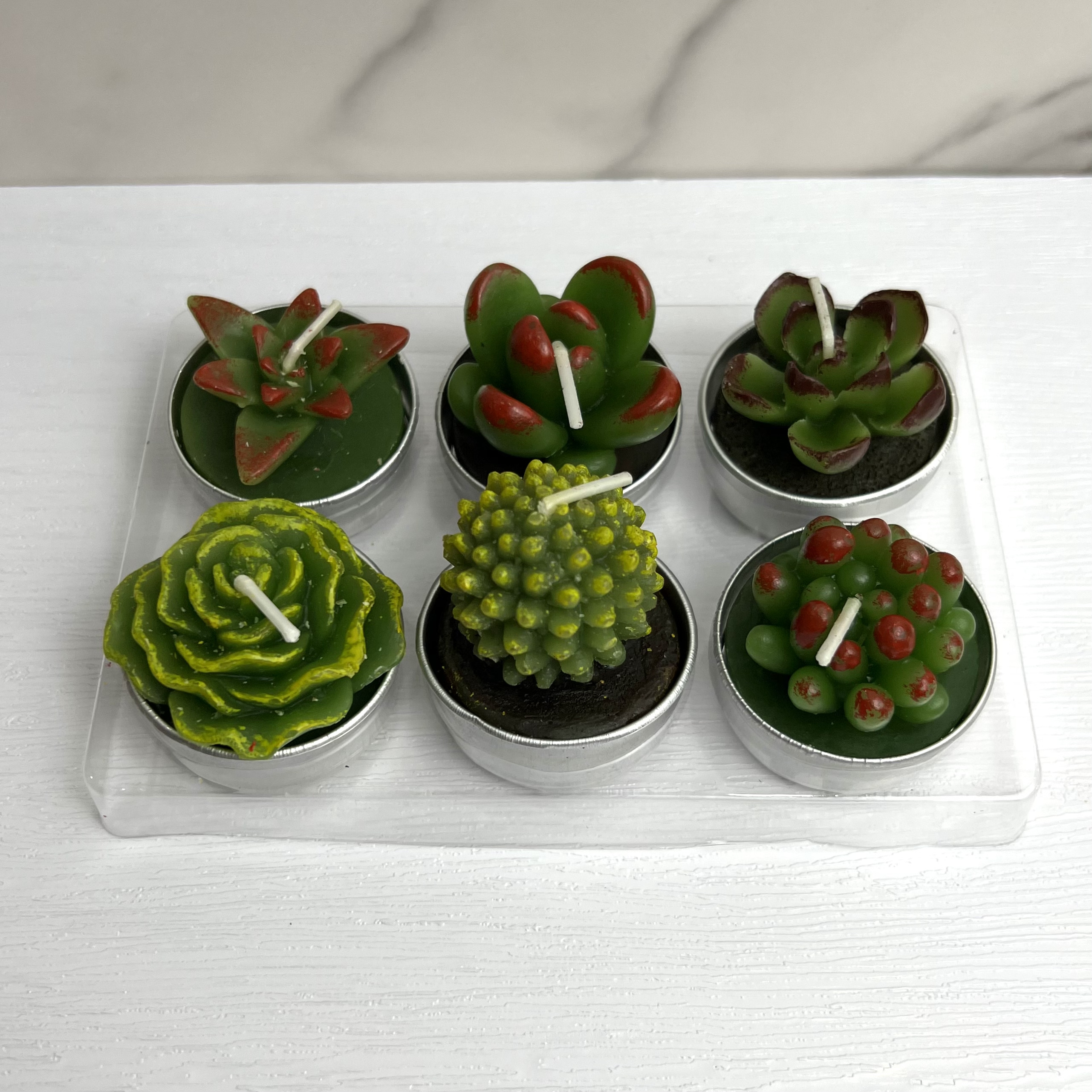 New Luxury Mini Multi-flavor Paraffin Cactus Small Scented Simulation Succulent Candle