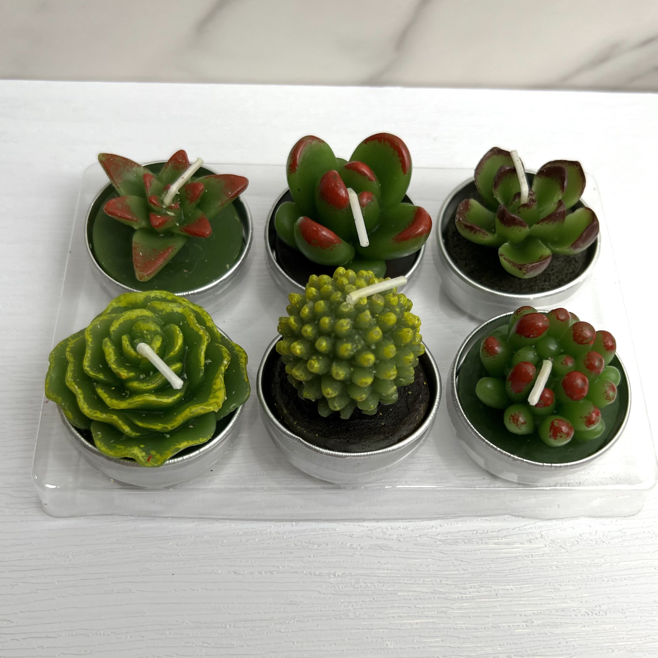 New Luxury Mini Multi-flavor Paraffin Cactus Small Scented Simulation Succulent Candle