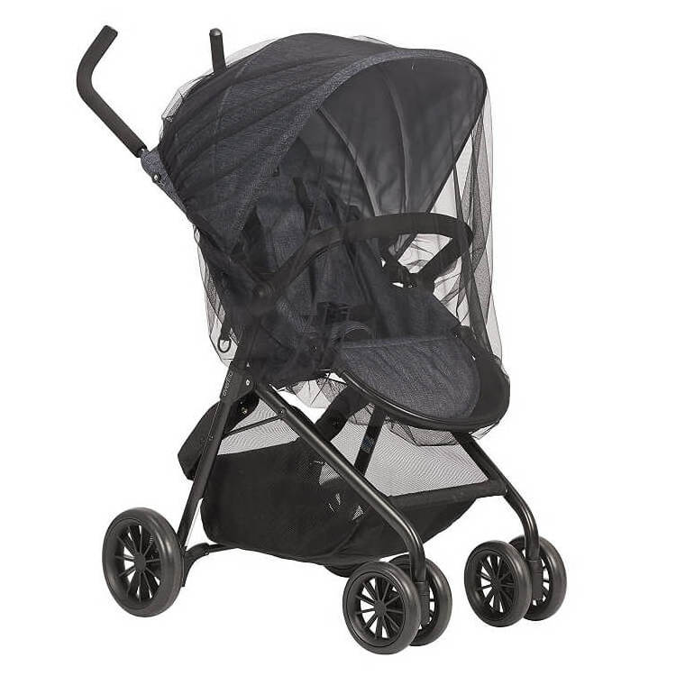 Portable Circular Black Baby Stroller Sun Shade Mosquito Net