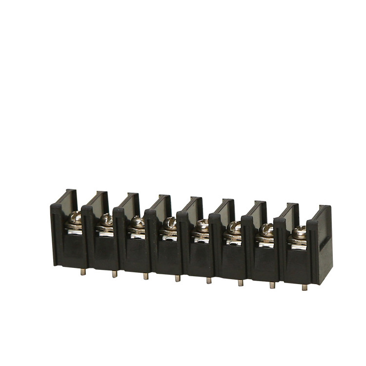 ZB208C pitch 7.62mm quick connect copper test bus-bar pcb barrier screw terminal blocks connectors