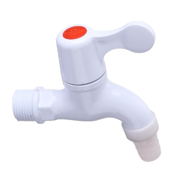 Plastic Saving Cold Water Wall PVC Tap One Way Faucet Type III With Nozzle Professional Supplier